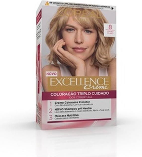 Image du produit L'Oréal Paris EXCELLENCE Encre crème #8 rubio claro (#8 rubio claro)