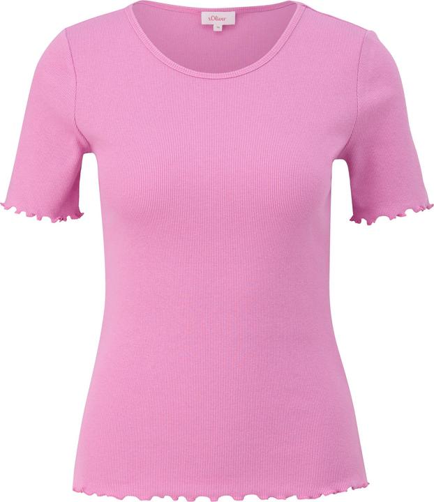 Produktbild S.Oliver T-Shirt Elastisches T-Shirt im Slim Fit mit Rundhalsausschnitt (44)