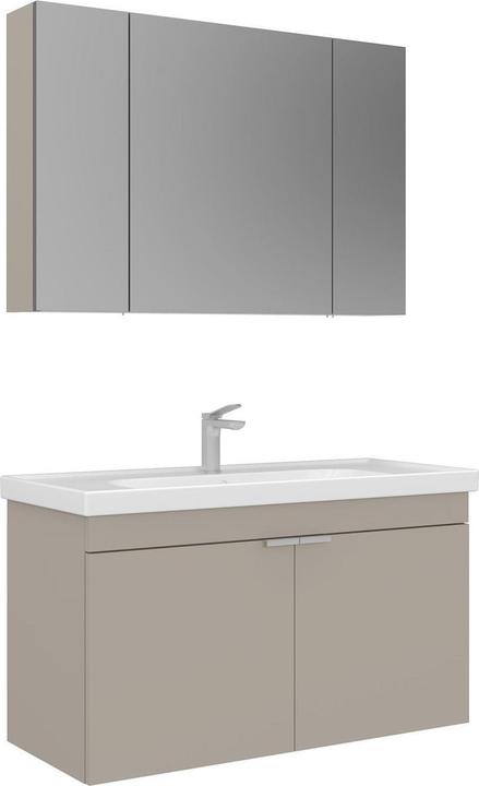 Produktbild Homitis Desna 100 Bathroom Cabinet With Sink & Mirror Set (2 Pieces)