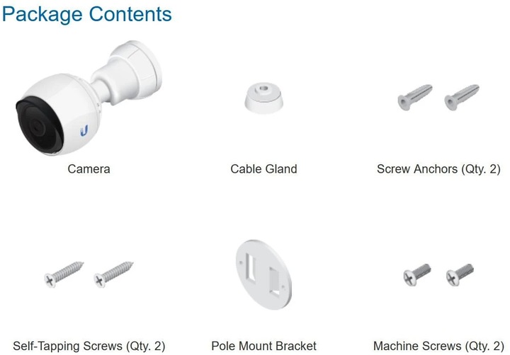 Produktbild Ubiquiti UVC-G4-Bullet (2688 x 1512 Pixels)