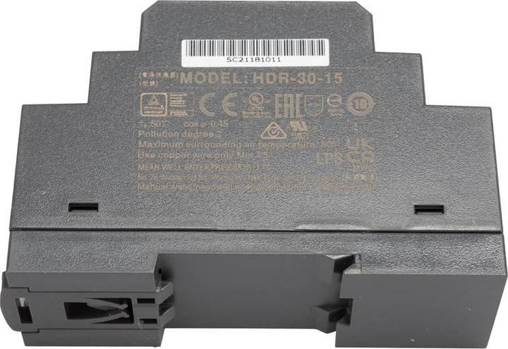 Actual product image MeanWell MEAN WELL HDR-30-15 Hutschienen-Netzteil (DIN-Rail) 15 V/DC 2 A 30 W Anzahl Aus