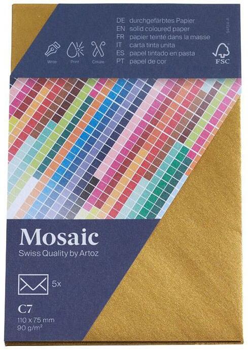 Artoz Couvert Mosaic C7, 5 Stück, Gold