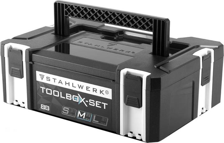 Immagine prodotto Stahlwerk Dimensioni della cassetta degli attrezzi M 443 x 310 x 151 mm Cassetta di sistema impilabile con (1 Pezzo)