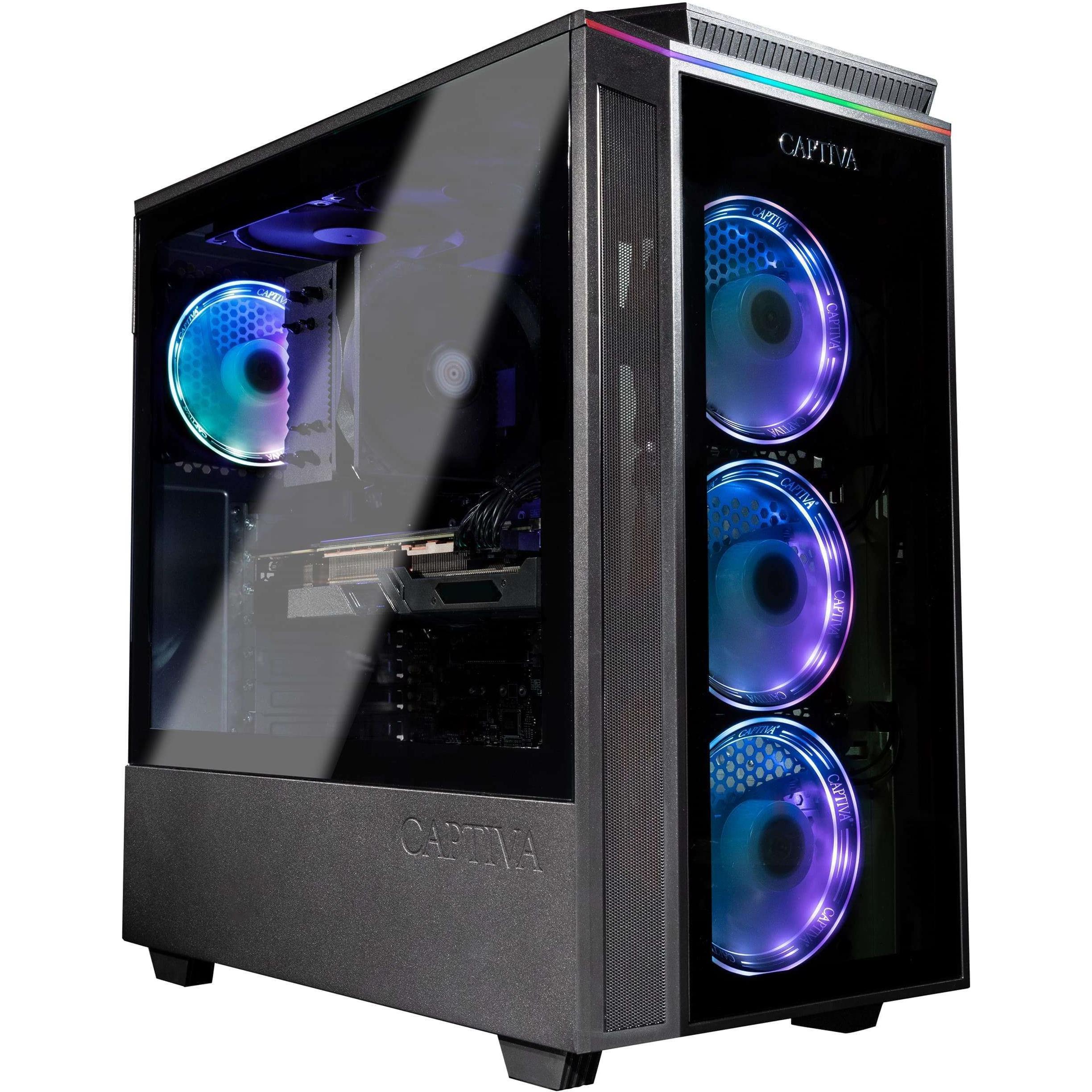 Captiva R77-517 (AMD Ryzen 7 5700X, 32 GB, 1000 GB, Radeon RX 7800 XT), PC, Schwarz