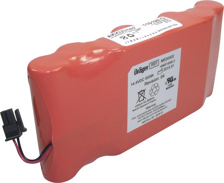 Actual product image AccuCell Akku Dräger Monitor Infinity Gamma/ Gamma XL - Typ MS31385 (1 pcs., Device specific, 5900 mAh, Battery + charger)