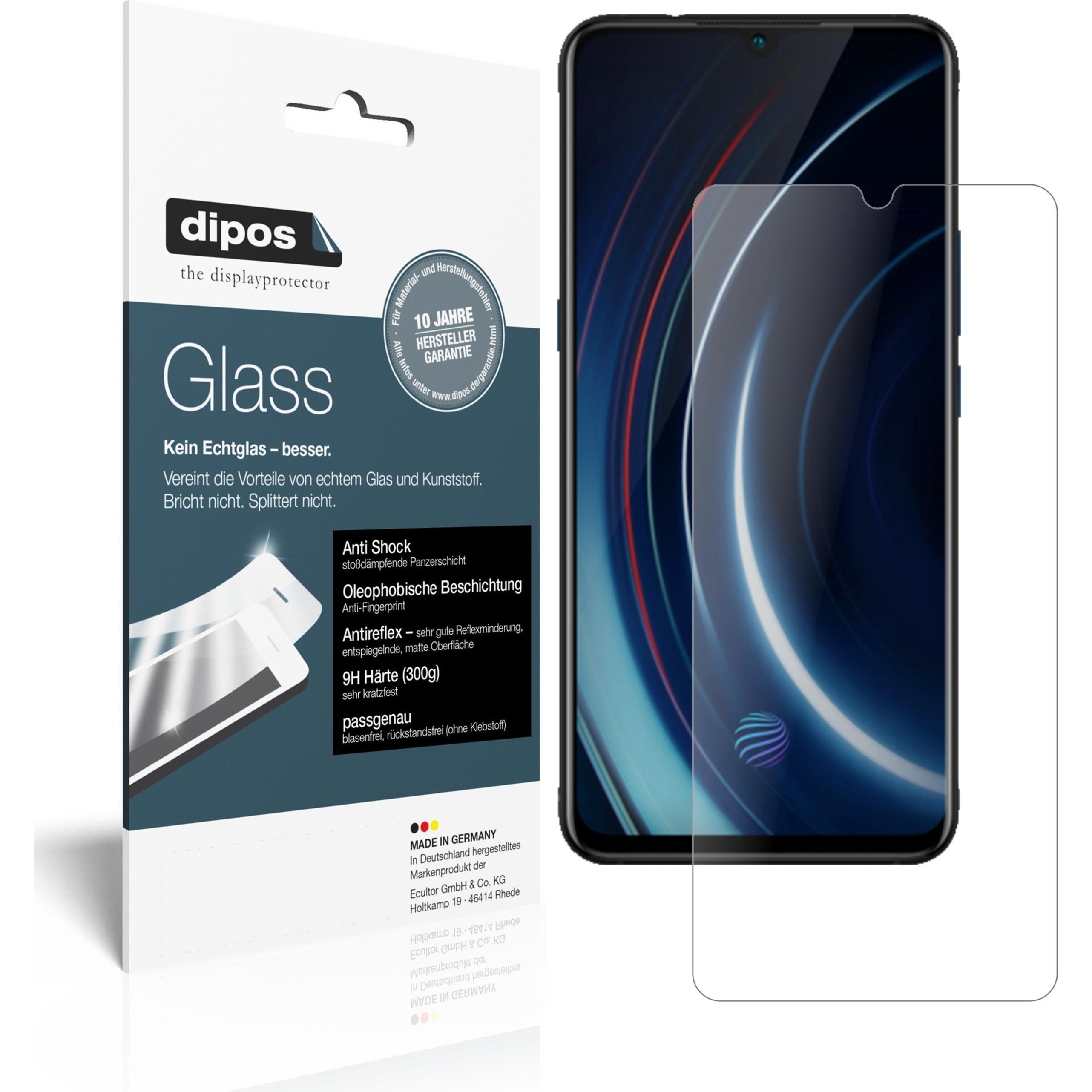 Dipos Displayschutz Anti-Shock (2 Stück, Vivo IQOO), Smartphone Schutzfolie, Transparent