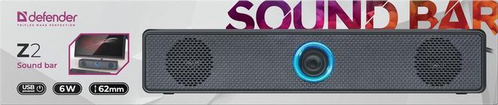 Actual product image Defender Soundbar Z2 LED USB Speaker (6 W, 2.0 Channel)