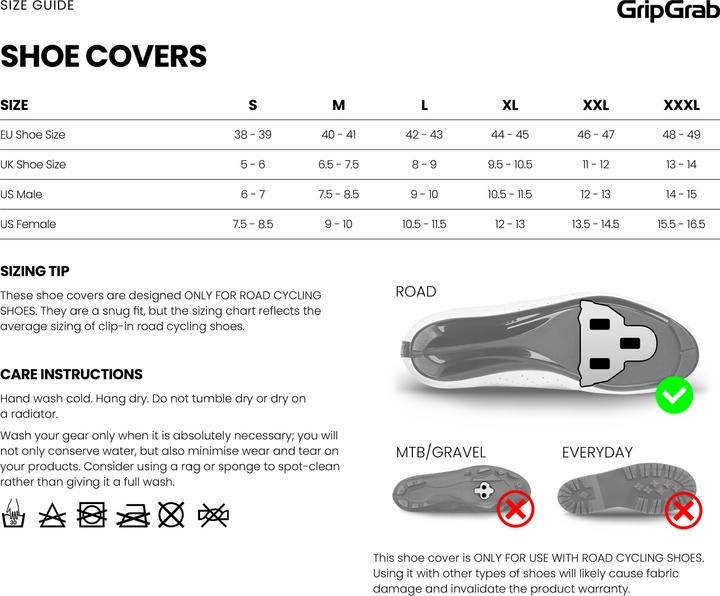 Productafbeelding GripGrab PACR Waterproof Road Shoe Covers (XL)