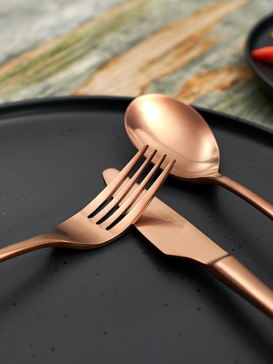 Actual product image Berndorf Tableware 20pcs ONTARIO PVD Copper (20 Piece, Cutlery set)