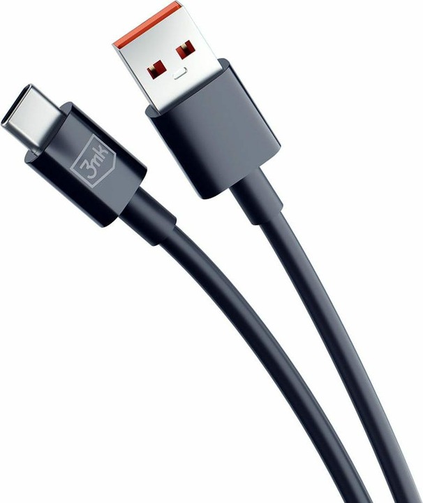 Actual product image 3MK Hyper Cable USB-A - USB-C 1.2m 5A Czarny/Black (1.20 m)