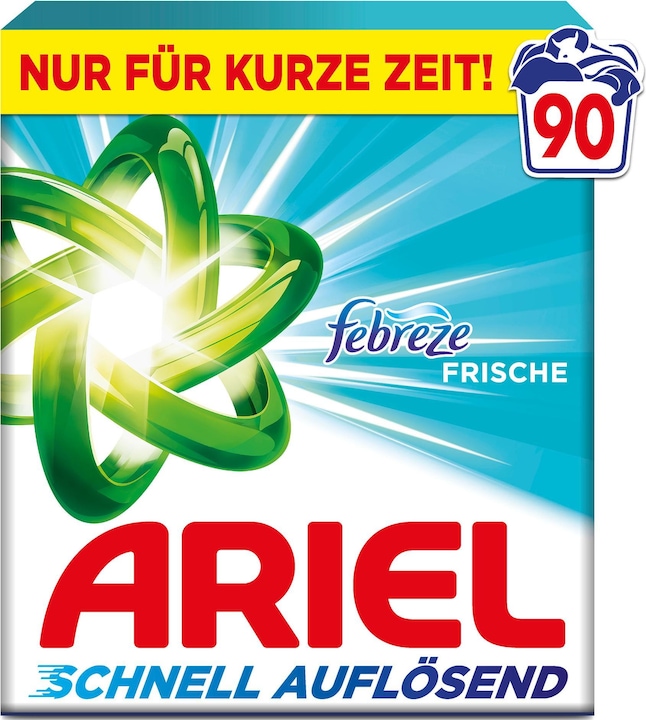 Produktbild Ariel Waschpulver 90 Waschladungen Febreze Freshness (90 Waschgänge, Pulver)