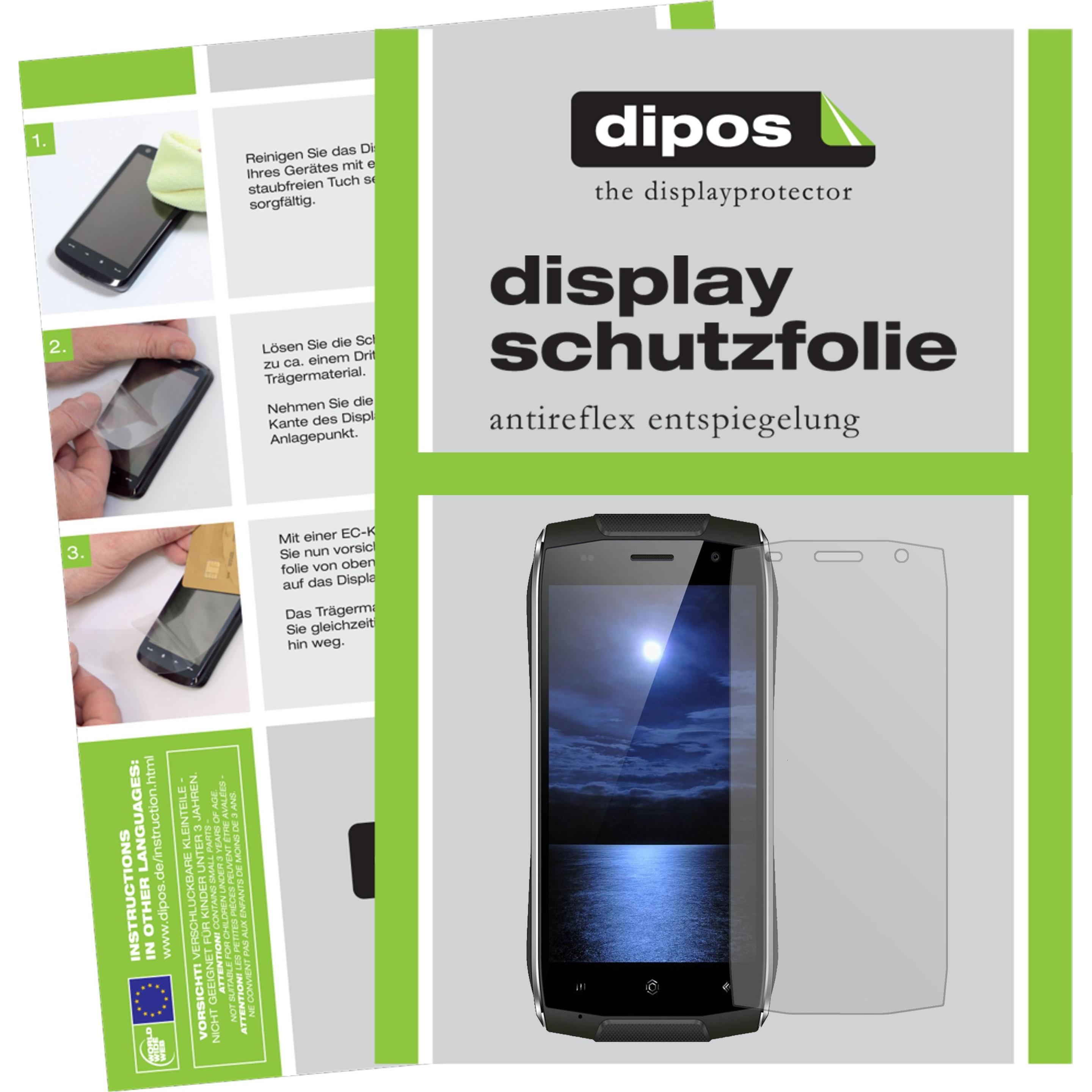 Dipos Displayschutzfolie Antireflex (5 Stück, Zoji Z6), Smartphone Schutzfolie, Transparent