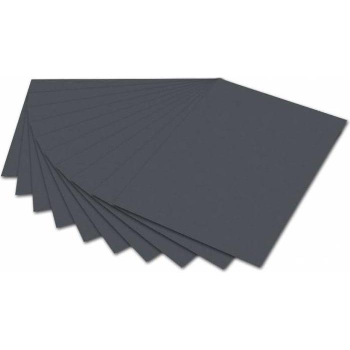 Folia, Bastelpapier, Tonpapier, DIN A4, 130 g/qm, anthrazit (130 g/m², 100 x)