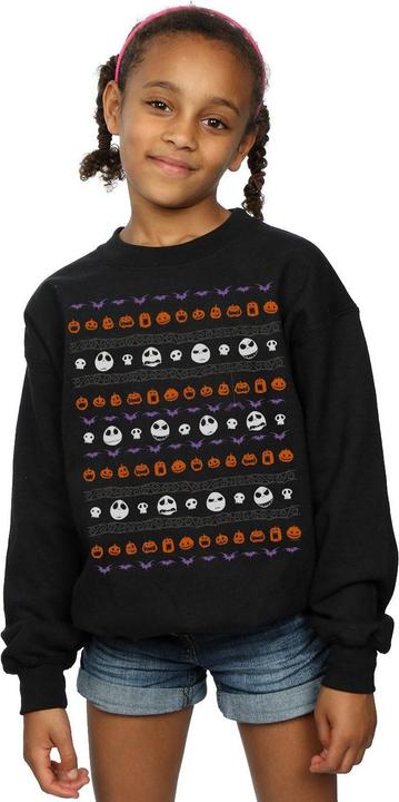 Produktbild Disney Nightmare Before Christmas Halloween Icons Sweatshirt Mädchen (116)