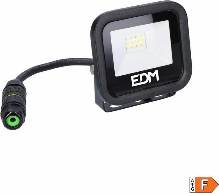 Actual product image EDM LED-Strahler 70400 Black Series Schwarz F 2100 W 10 W 800 lm 9,2 x 8,1 x 2,7 cm (6400 K) (800 lm)