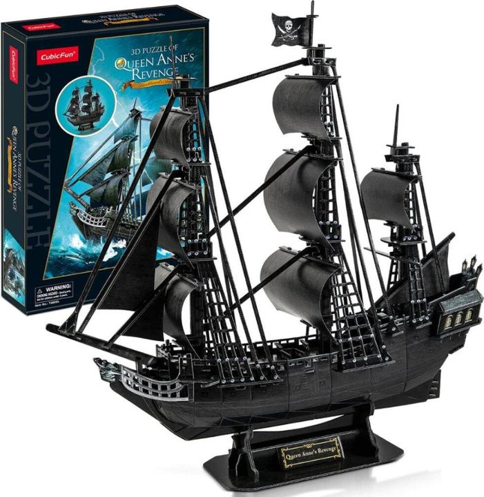 Actual product image Cubicfun Puzzle 3D Pirate and ship Queen Anne (155 pieces)