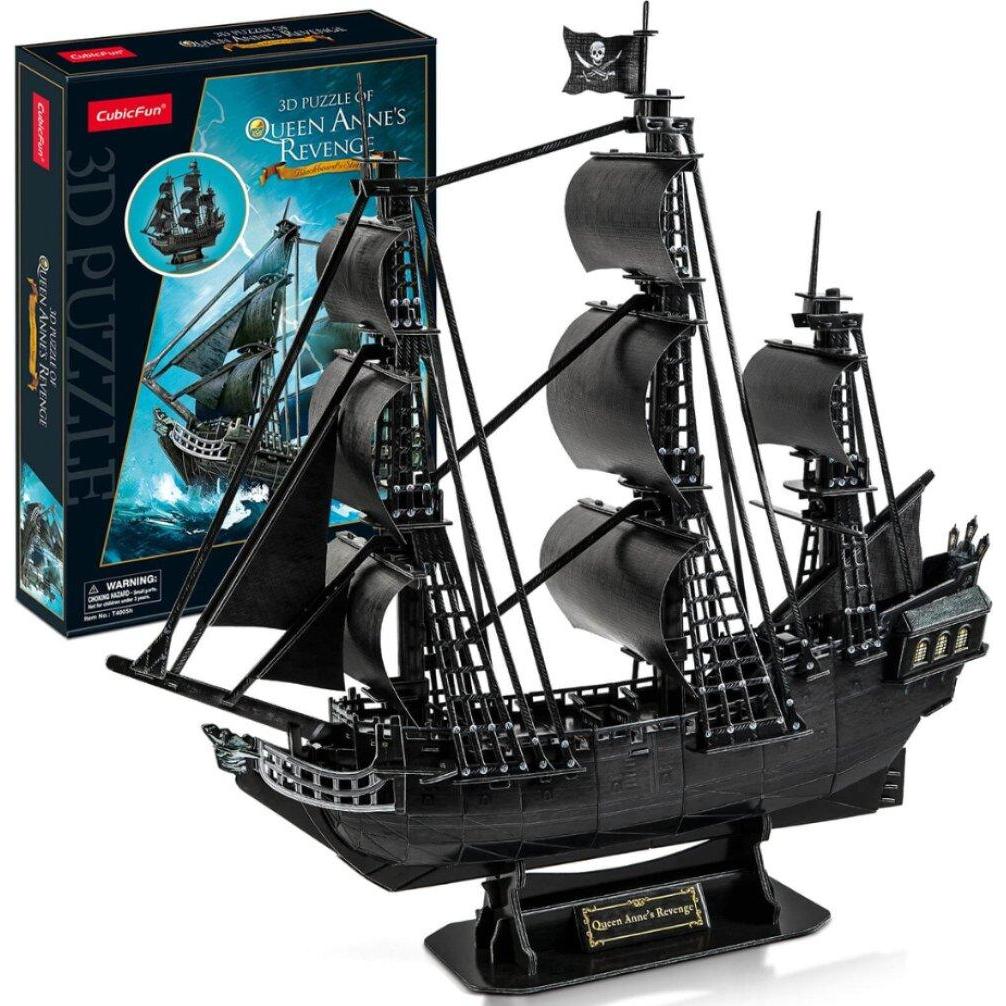 Thumbnail - Cubicfun Puzzle 3D Pirat und Schiff Queen Anne (155 Teile)