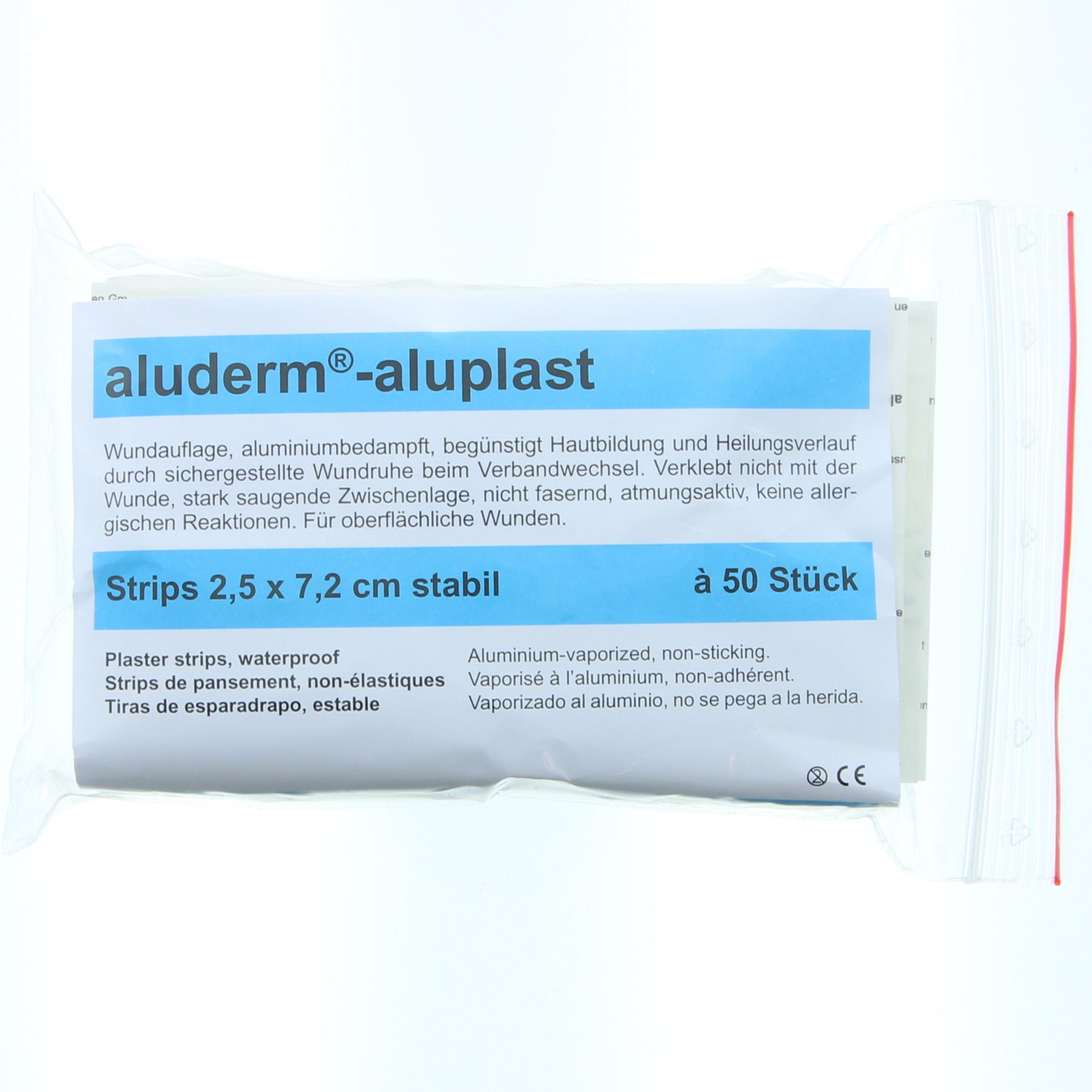 Thumbnail - Söhngen, Pflaster, aluderm aluplast Pflaster starr / stabil 2.5x7.2cm, 50 Stk., einzeln (50 x)