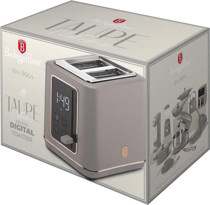 Actual product image BerlingerHaus Haus Toaster mit Digitalanzeige Taupe Collection