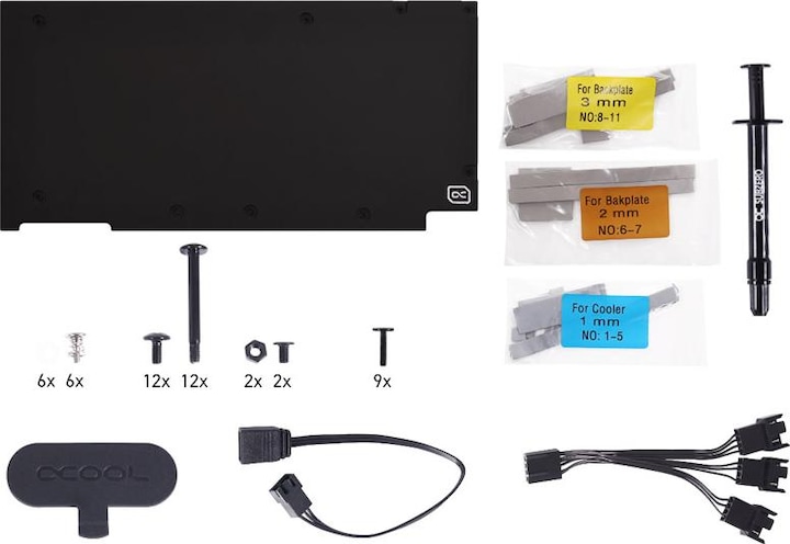 Actual product image Alphacool Eiswolf 2 AIO - 360mm RTX 3090TI Suprim X with Backplate