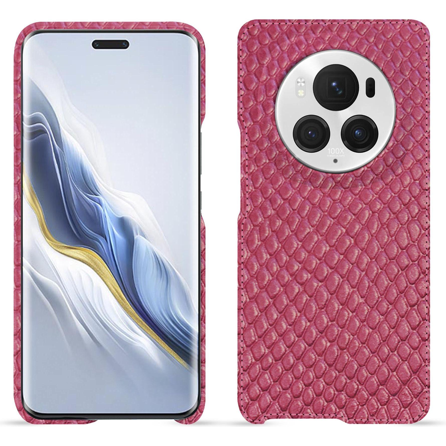 Noreve Lederschutzhülle (Honor Magic6 Pro), Smartphone Hülle, Rosa