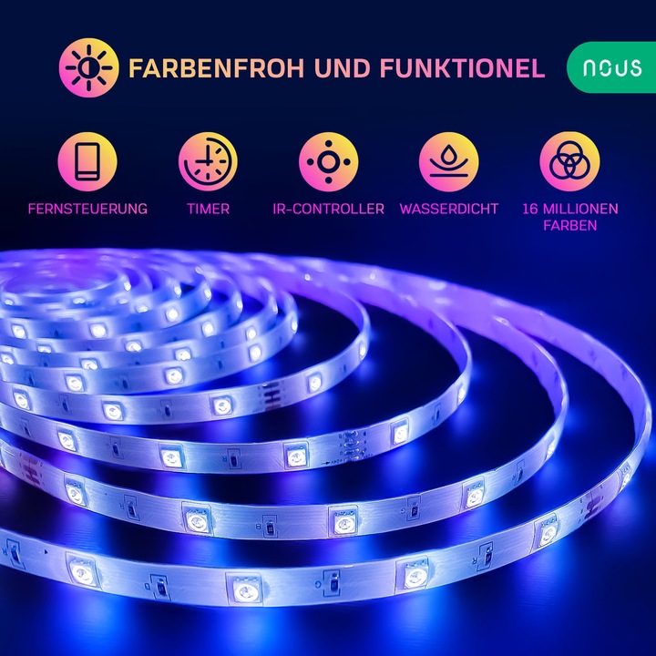 Actual product image Nous Smart (RGB, 500 cm, Indoor)