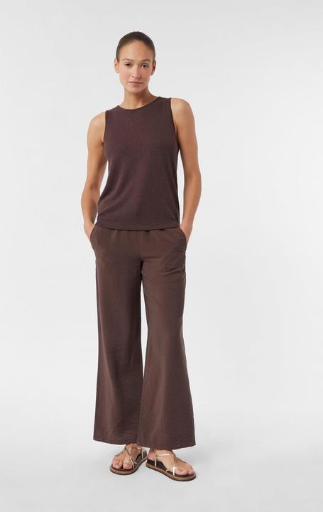 Produktbild Comma Hose Strukturierte Wide-Leg-Hose aus Viskosemix mit Elastikbund (32)