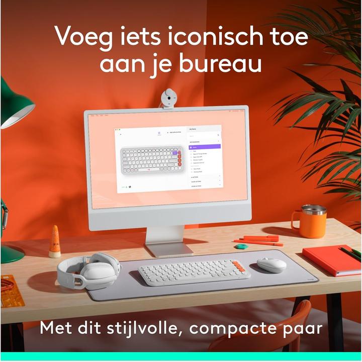 Actual product image Logitech Pop Icon Combo Mouse And Kb (US, Wireless)