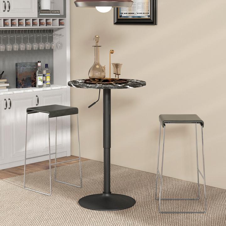 Image du produit Homcom Bartisch Spanplatte Schwarz (60 x 60 x 93.50 cm)
