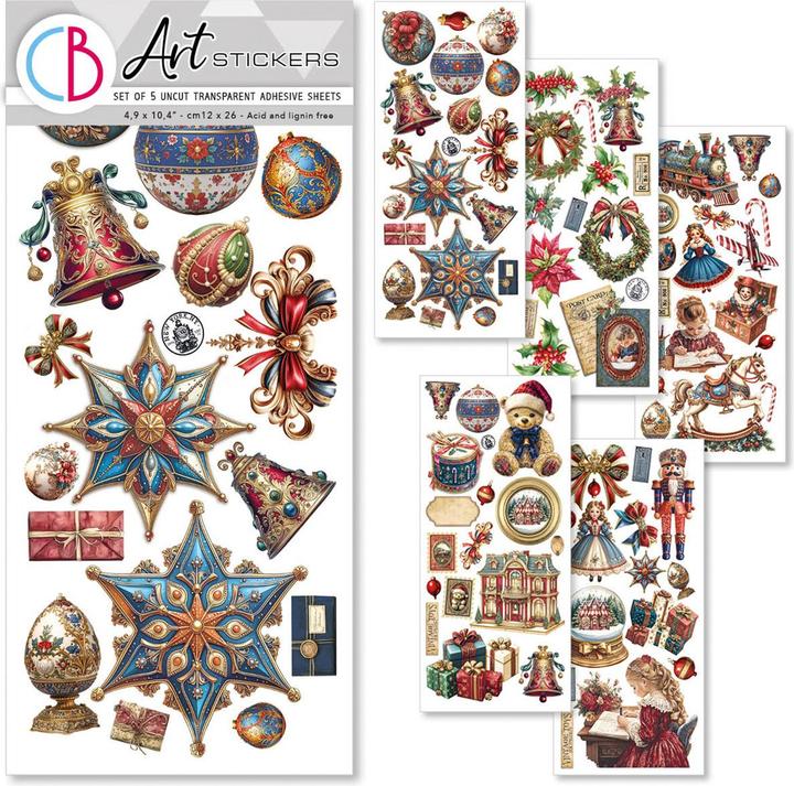 Actual product image Ciao Bella Art Stickers "Toy Shop", 12 x 26 cm, 5 Blatt (5 Sticker)