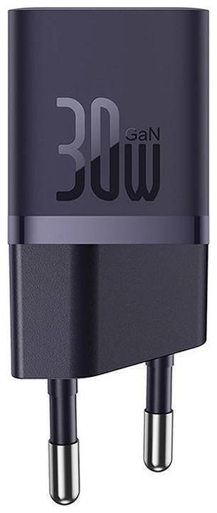 Produktbild Baseus Mini wall charger GaN5 30W (purple) (30 W, 1 Port)