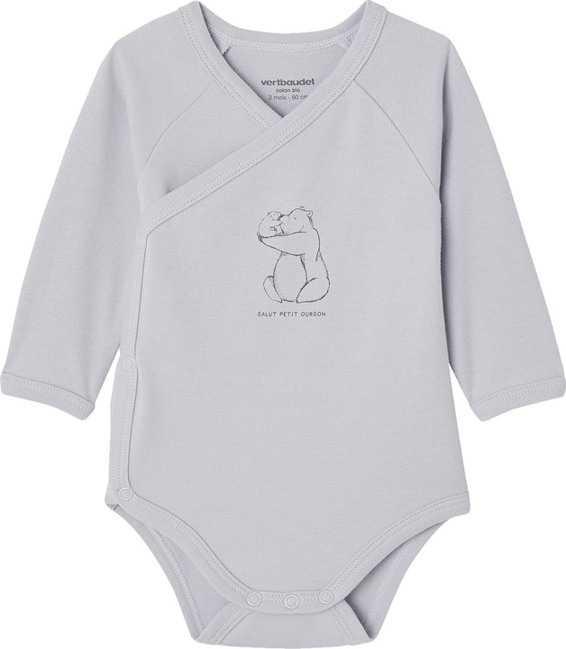 Immagine prodotto Vertbaudet Bio-Kollektion: 2er-Pack Baby Wickelbodys mit langen Ärmeln (44)