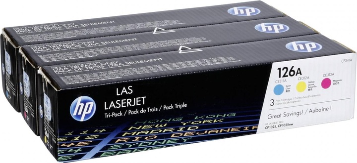 Actual product image HP 126a (M, C, Y)