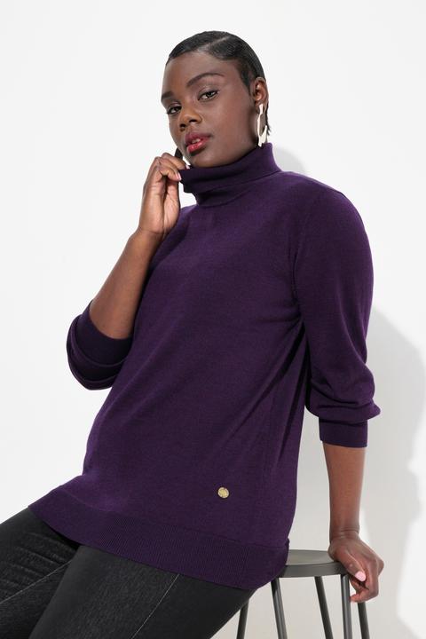Produktbild Ulla Popken Rollkragen, Pullover, Merinowolle, Classic Fit, Langarm (50, 52)