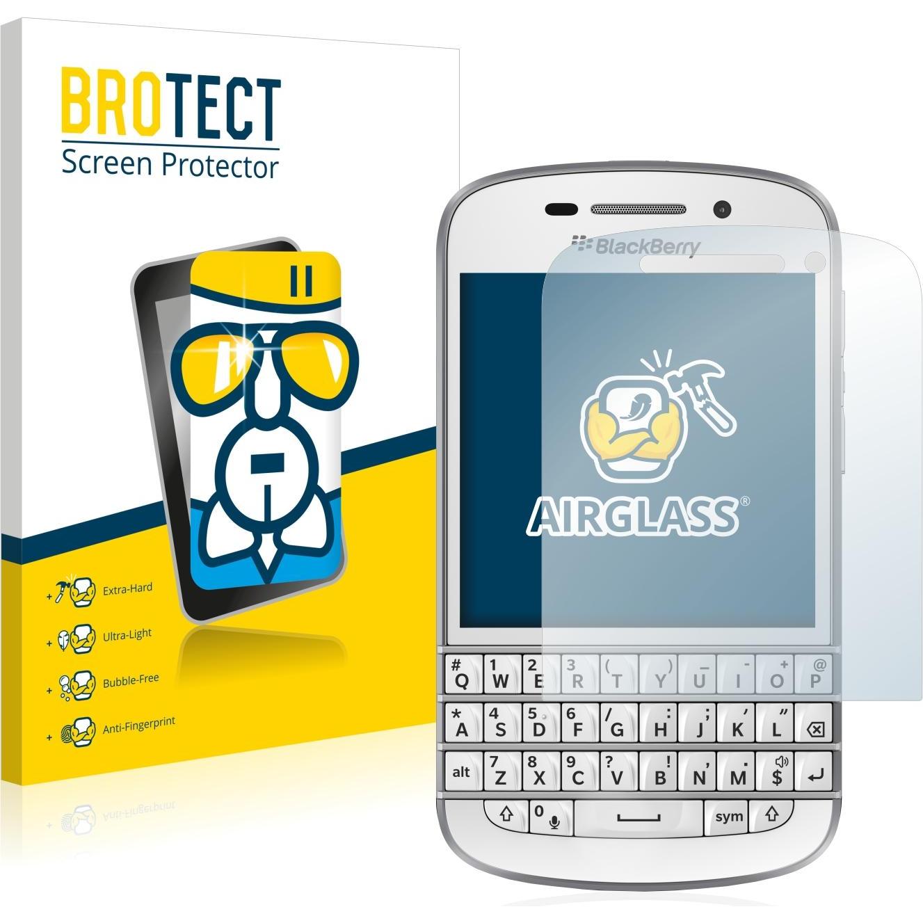 BROTECT AirGlass Panzerglasfolie (1 Stück, Blackberry Q10), Smartphone Schutzfolie, Transparent