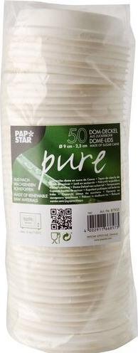 Produktbild Papstar Dom-Deckel "pure" (50 x)
