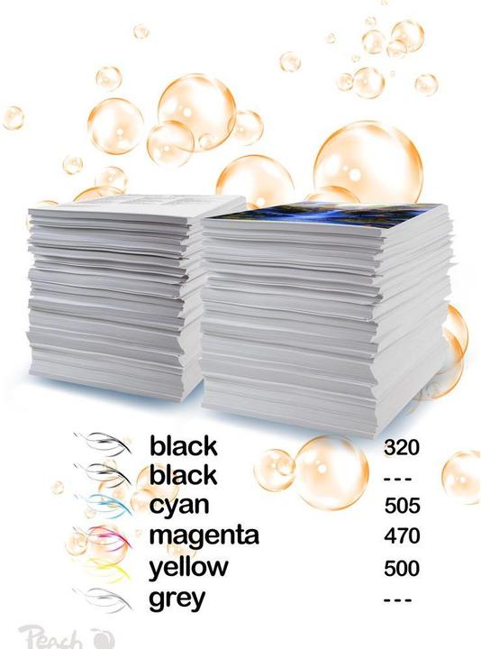 Produktbild Peach Tinte Canon PGI-550/CLI-551,Multi-6-Pack C, M, Y, BK (C, M, Y)