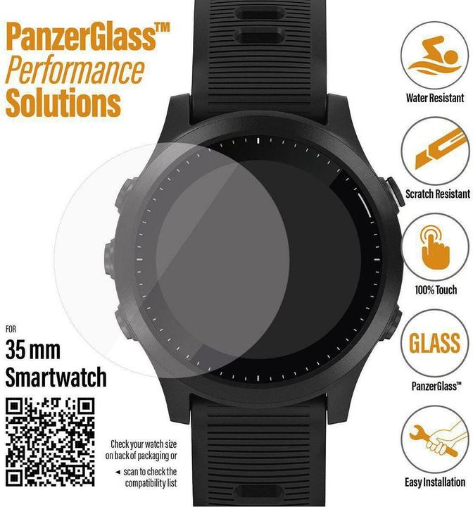 PanzerGlass Pellicola protettiva per lo schermo Garmin Forerunner 245 / 245 musica / 45 (35mm) (Forerunner 245)