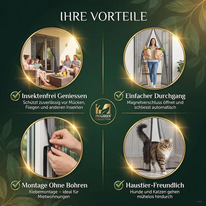 Immagine prodotto ProGarden Tenda zanzariera per la porta (75 x 220 cm)