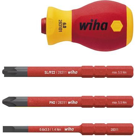 Thumbnail - Wiha, Schraubenzieher, - Schraubendreher Mit Bithalter Set Softfinish Slimvario Electric