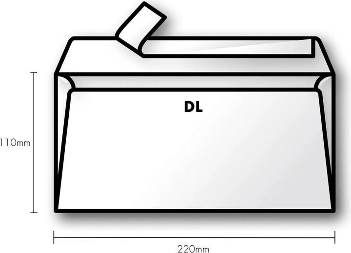 Produktbild Clairefontaine Packung mit Umschlägen (110 x 220 mm, dl, 20x)