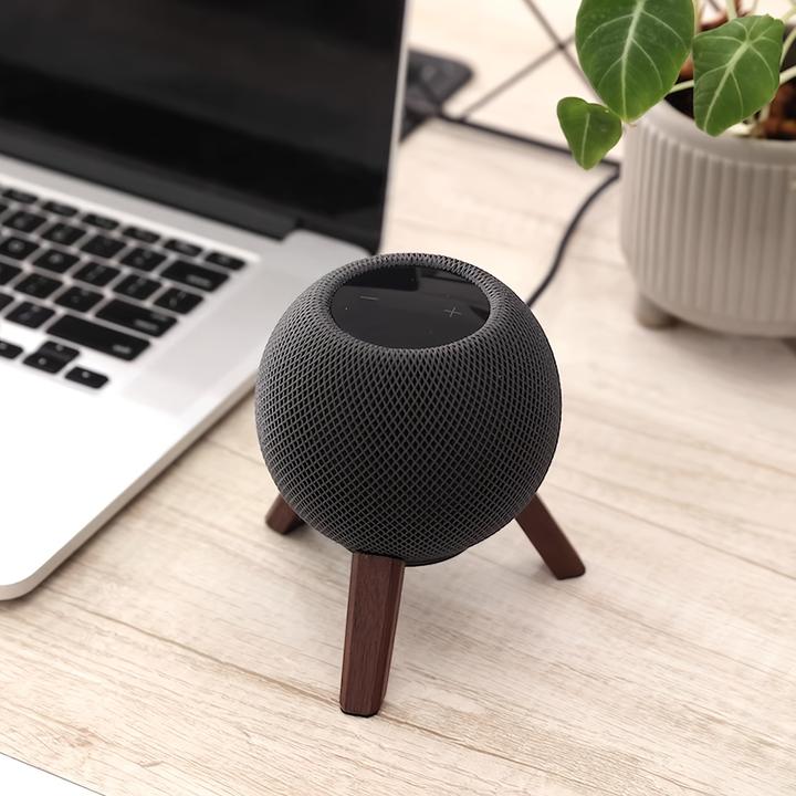 Produktbild PhoneLook Ständer für Apple HomePod Mini aus massivem Tripod Tischhalterung Metall Konstruktion (1 Stk., Ständer)