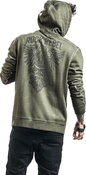 Produktbild Rock Rebel by EMP Kapuzenpullover mit Prints (L)