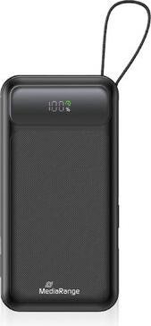 Actual product image MediaRange Powerbank 10.000mAh, USB-C® Power Delivery and Quick Charge enabled, black (10000 mAh, 20 W, 37 Wh)