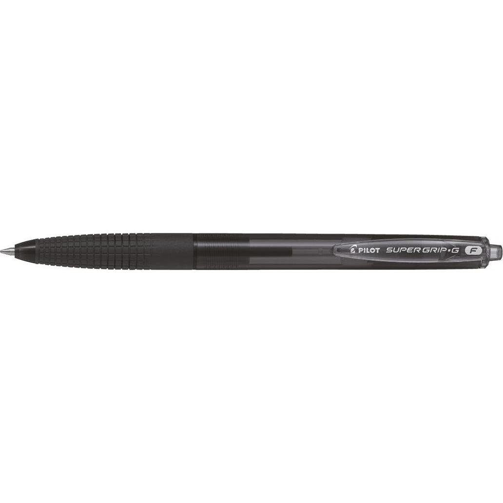 Pilot, Schreibstifte, Druckkugelschreiber SUPER GRIP G, schwarz (Schwarz, 1 x)