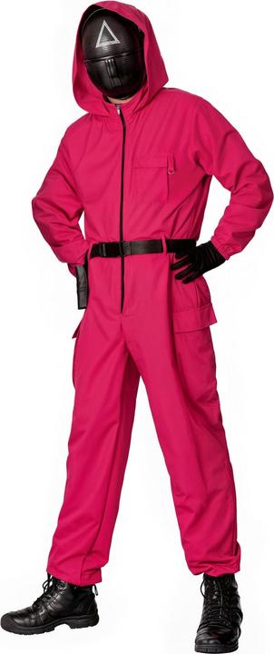 Produktbild Bandai Squid Game Wächter Kostüm pink - Fasching Halloween (L)