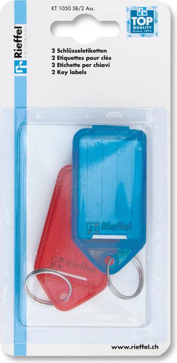 Actual product image Rieffel Large key labels KT 1050 SB/2 ASS.