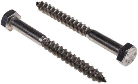 Produktbild RS PRO M8X80 HEX HD COACH SCREW A2 SS