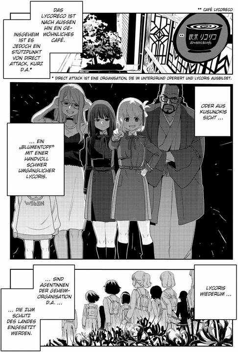 Actual product image Panini Lycoris Recoil: React (German, Hajime Yoshida, Jens Ossa, Marunko Nii, Midori Hagi, Ryoichi Saitaniya, Spider Lily, Takahi Ino, Takeshi Nogami, Tsuchii, 2024)