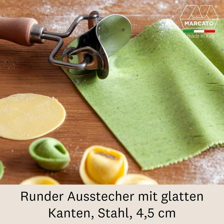 Produktbild Marcato Teigrädchen Pasta rund mit Holzgriff 4.5 cm